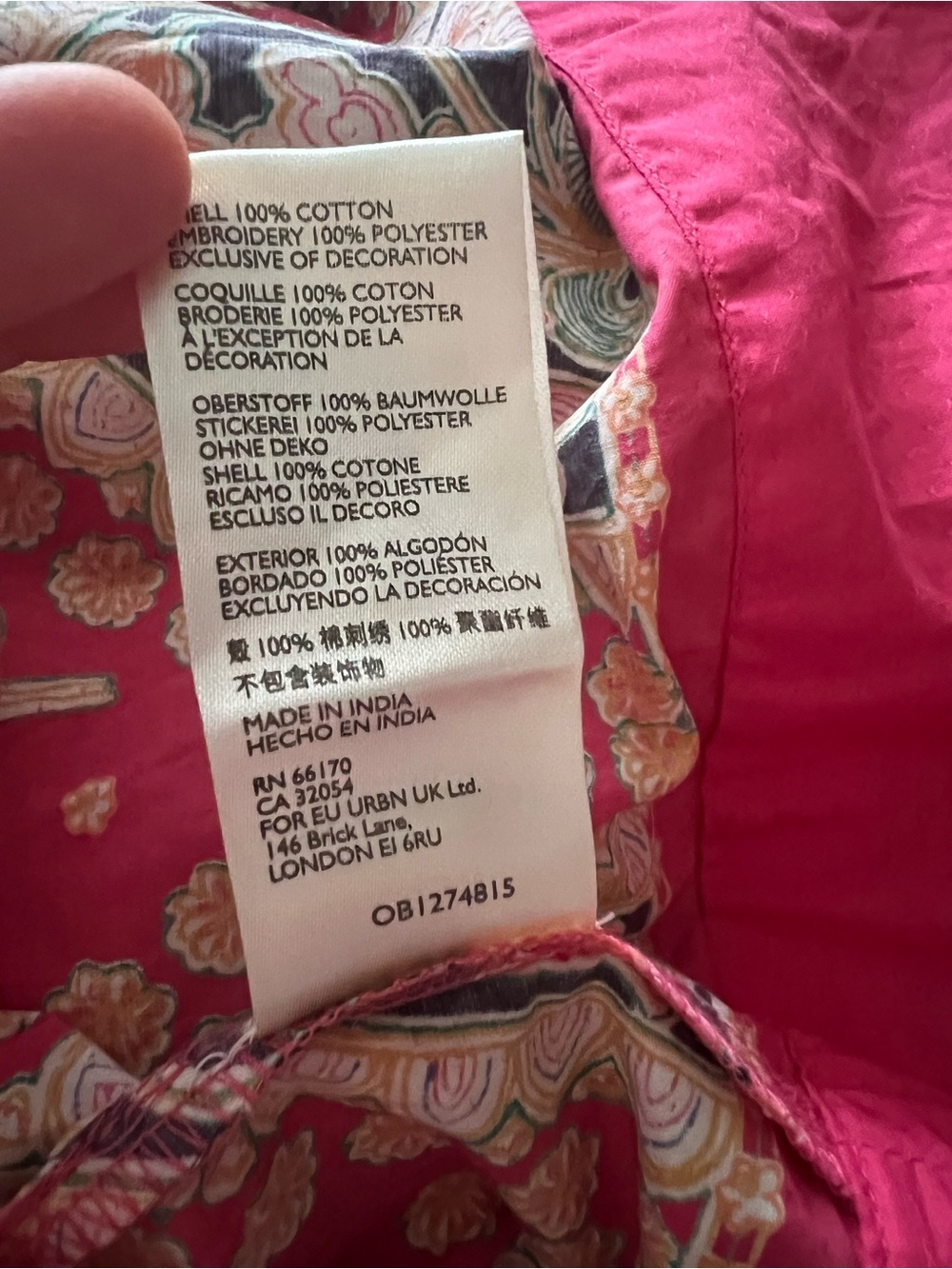 Anthropologie Raquel Embroidered Mini Dress in Pink Combo - Picture 16 of 16